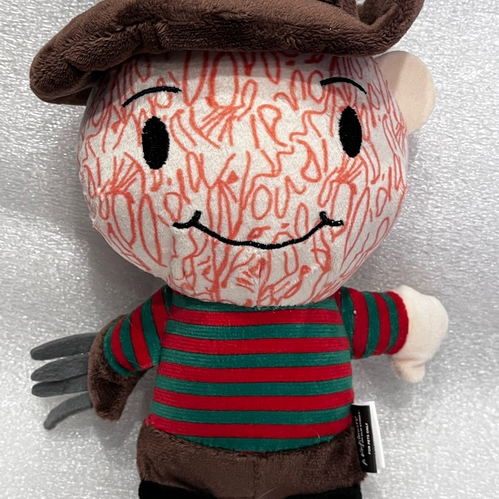 Freddy Krueger A Nightmare on Elm Street Plush Halloween Squeaker Dog Toy